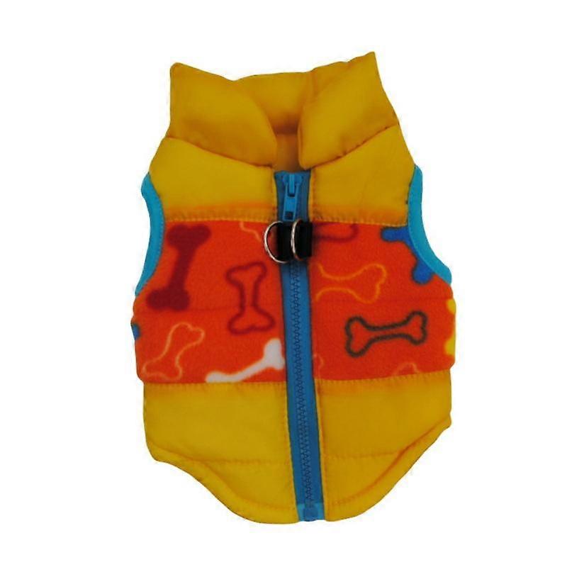 6 Colors Xs-Xl Sleeveless Clothing Puppy Cotton Vest Pet Zipper Coat Autumn Winter Warm Colorful Jacket For Small Dog Cat