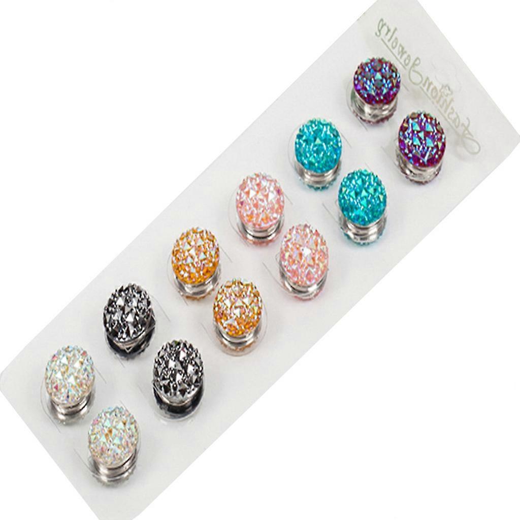 絶妙なイスラム教徒の襟ピン多機能ブローチ12x /セットヒジャブピン安全ピン強力磁石バックルカラークリップジュエリー