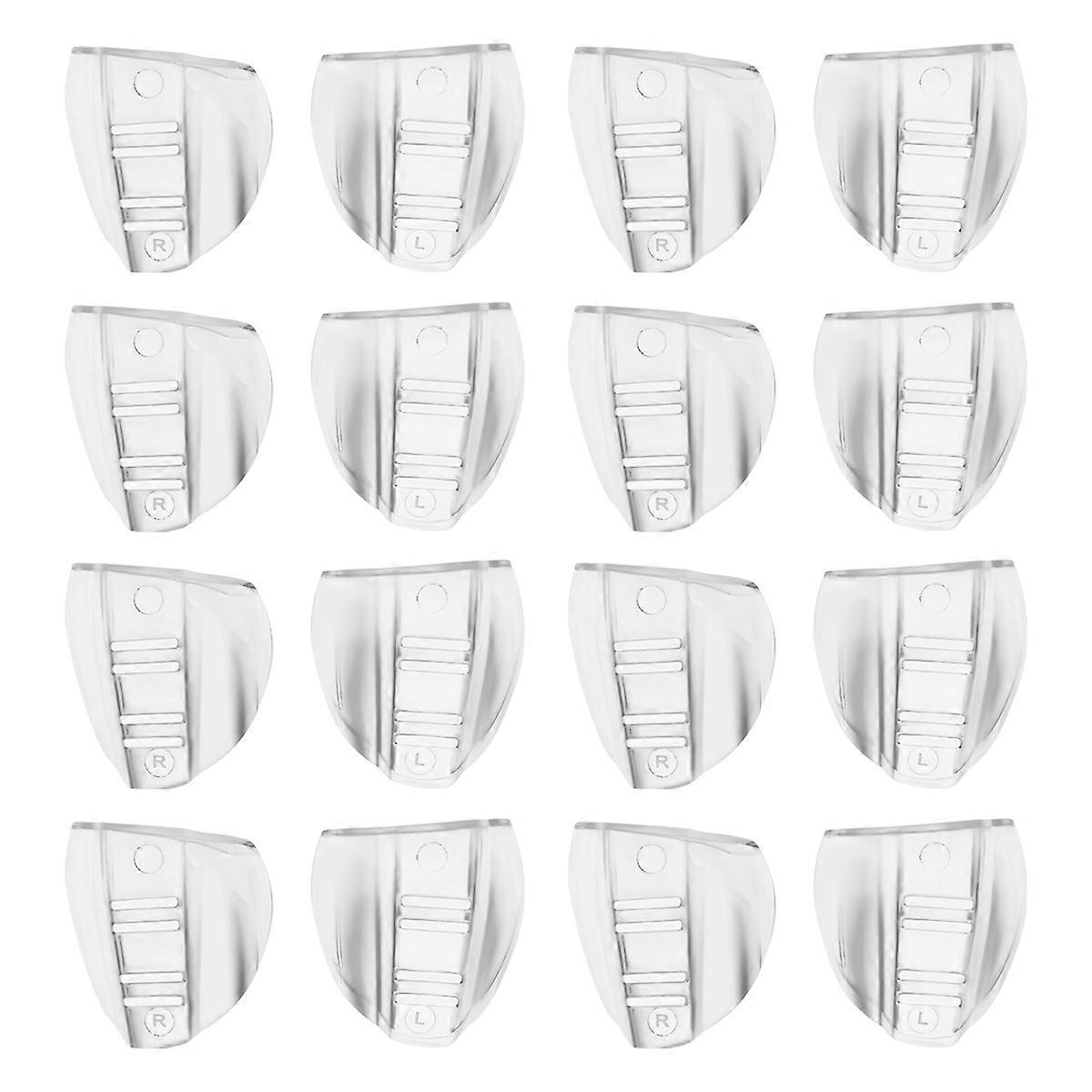 8 Pairs Safety Eye Glasses Side, Slip on Clear Side Shield