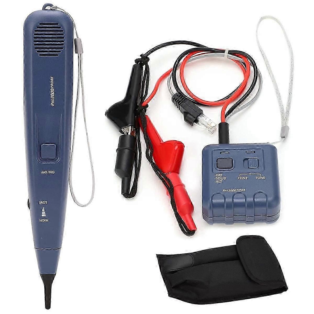 Shibingsheng Pro3000 Tone Generator and Probe Kit, SmartTone Technology, Handheld Telephone Line Circuit Finder
