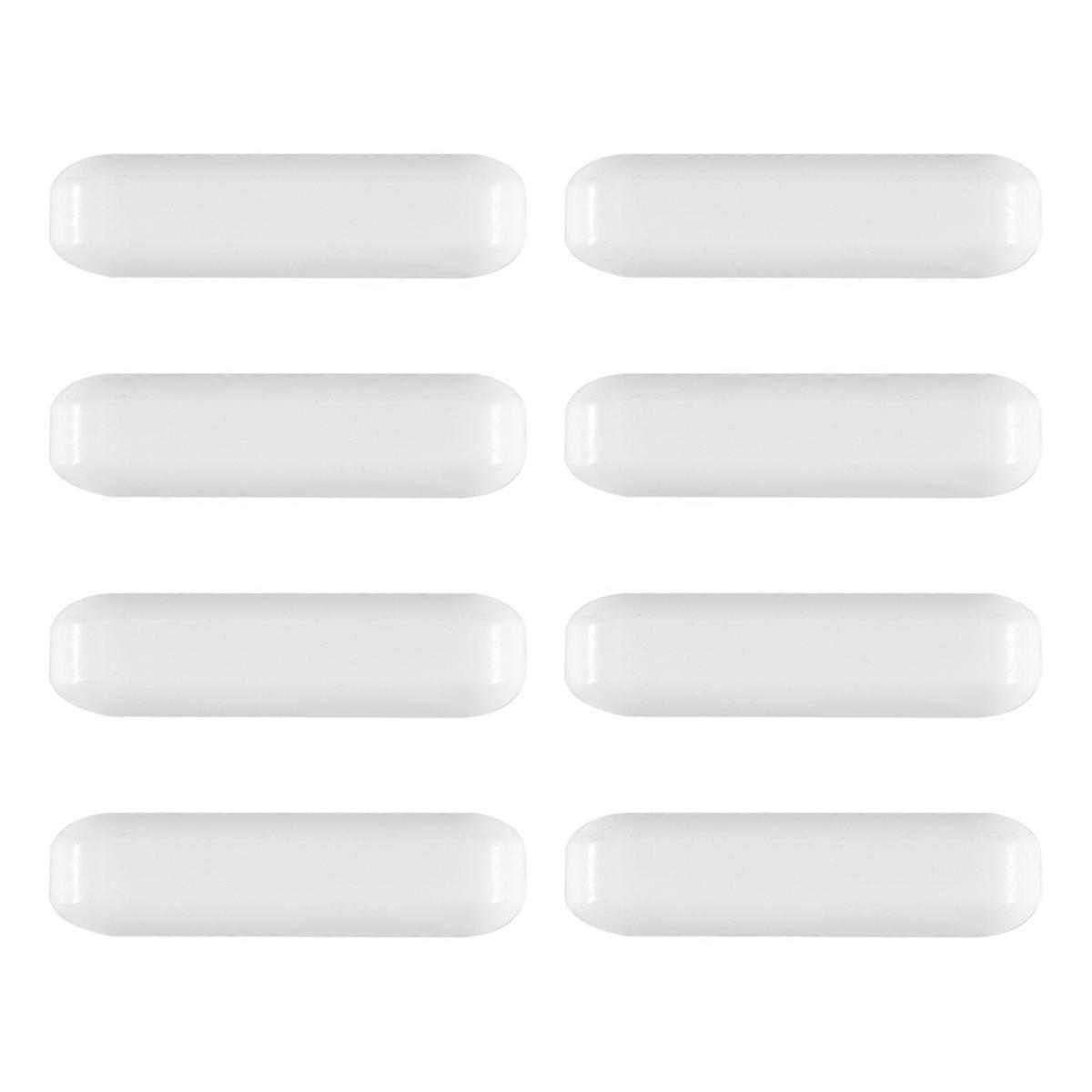 8Pcs 8x30mm PTFE Magnetic Stirrer Magnetic Laboratory Bar Magnet
