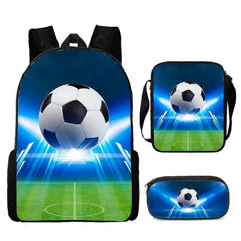 Printed backpack three-piece set children's schoolbag elementary school students cartoon backpack