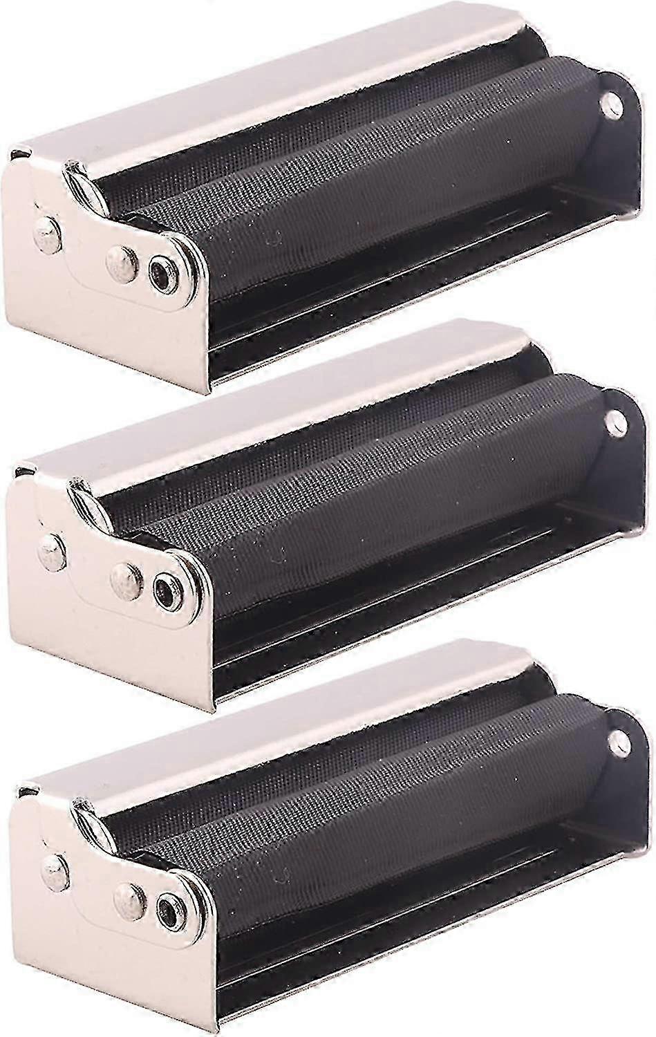 Black Metal Automatic Rolling Machine for Cigarettes - 78mm 3-Piece Set