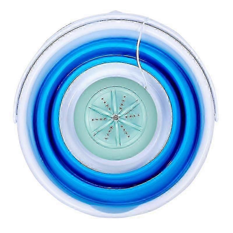 Christmasmini Portable Folding Washing Machine Storage 10l Large Capacity Turbine Washer Usb Rechargeable Environmentally Friendly Equipment For Campi