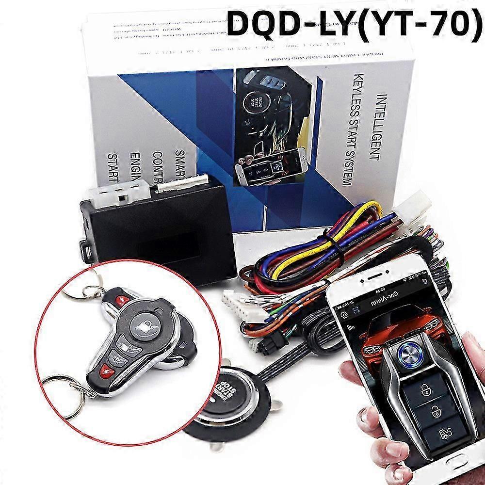 Universal Bluetooth Autoschlüsselsysteme Schlüsselschwert 12v Ein-Klick-Fernstart-Kit Alarm Smart App Fernstart-Stopp-System S Motor Fernstarter