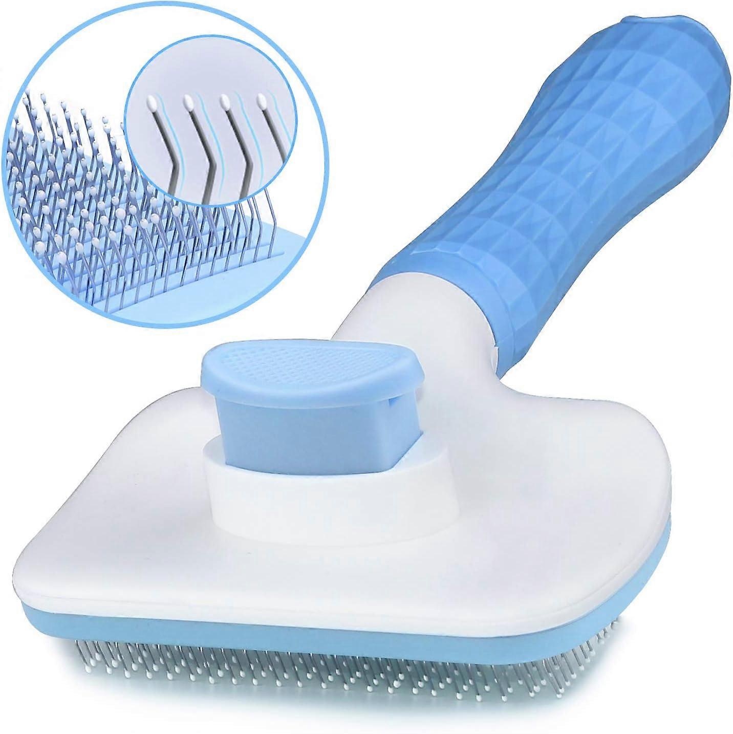 Pet Massaging Tool, Deshedding Comb, Comfort-Grip Handle