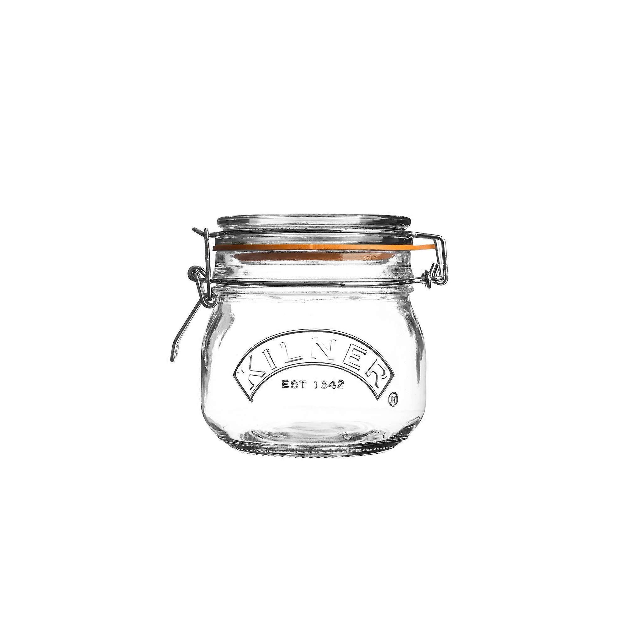Round Swing Top Glass Jar With Swing Lid 17 Oz Capacity