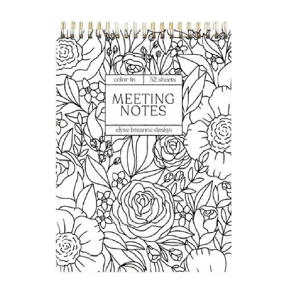 Color-in Spiral Tally Book for Classroom Office Plan Work Schedule Checklists Planer Book