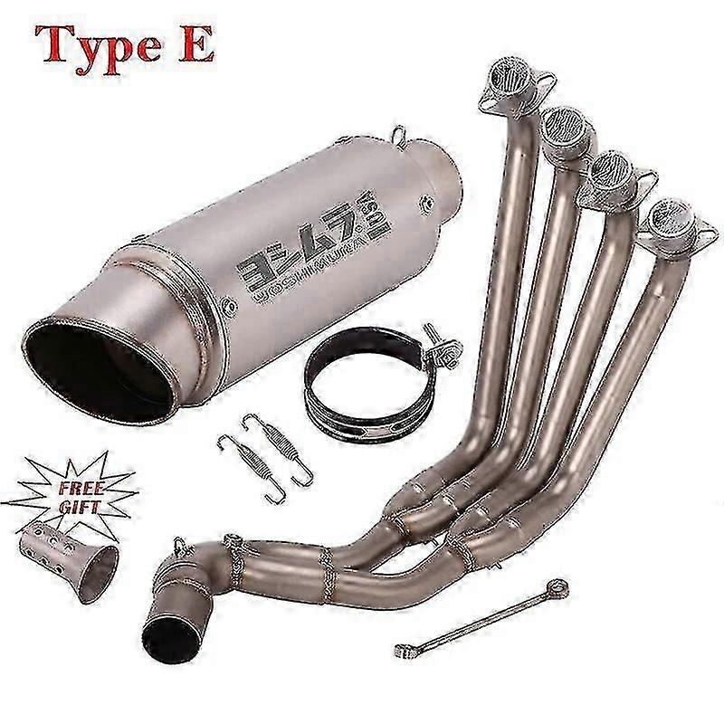 Honda CB650F CB650R CBR650 CBR650F 2014 - 2020 Ön Bağlantı Boru Susturucu DB Killer Boris için Motosiklet Tam Yoshimura Egzoz Sistemi