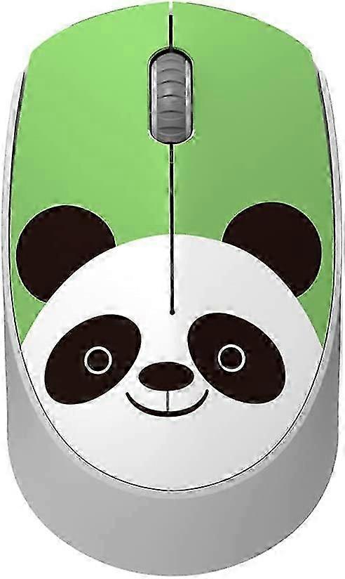 JiaWei Cartoon Animal Shaped Wireless Mouse - Wireless Optical Silent Click Mouse, Grün fj9