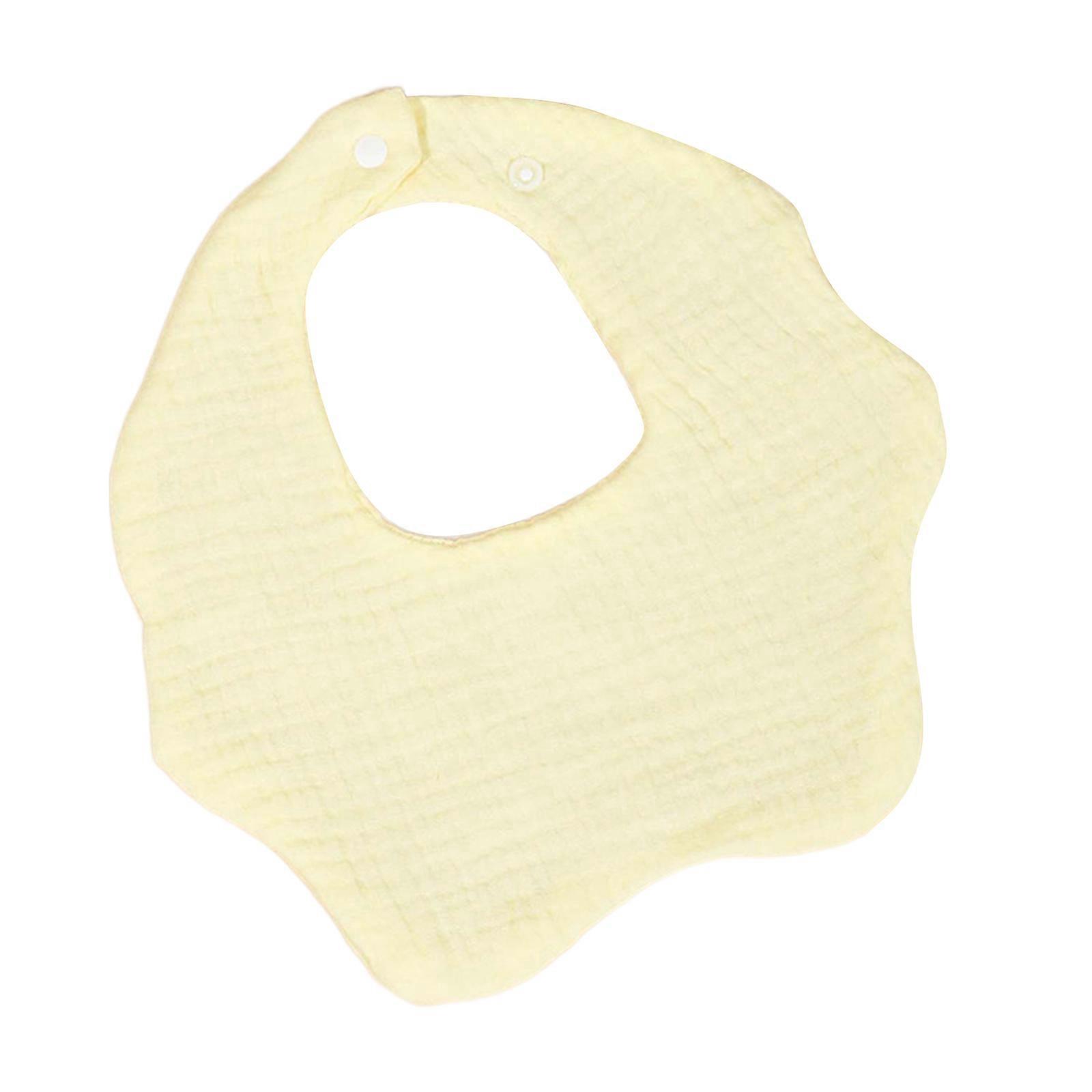 6 Layer Baby Bibs Cute & Practical Spit Up Cover Functional Baby Bibs Gentle & Comfortable Bibs Soft & Breathable Bibs Yellow