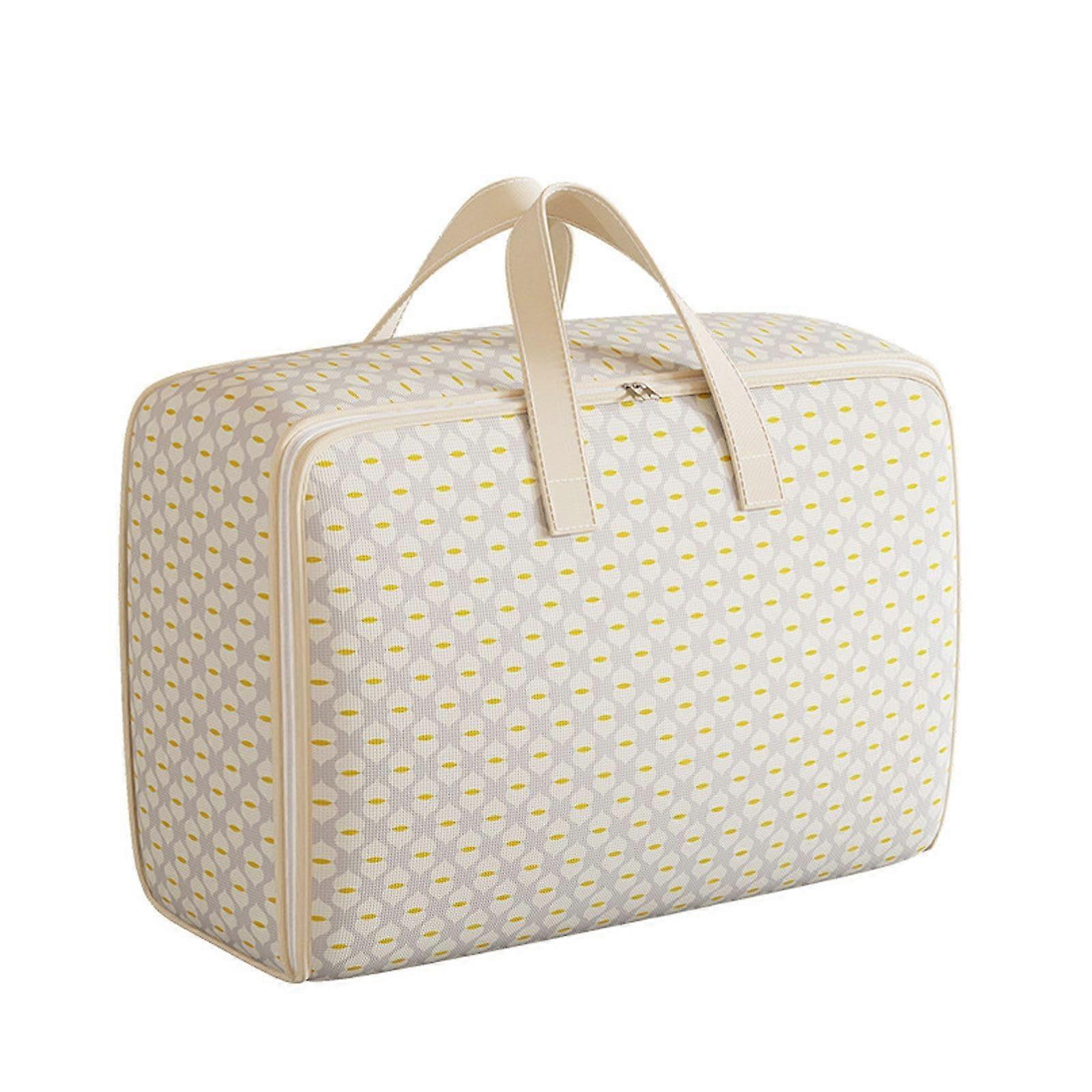Heavy Storage Bags with Handles – Extra Large 60L Moving Bags, Foldable Clothes Organizers with Double Zipper Closure