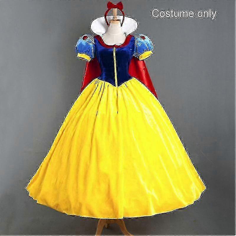 Adult Cosplay Dress Snow White Girl Princess Dress Women Adult Cartoon  Princess Snow White Halloween Party Costume K | Fruugo NO