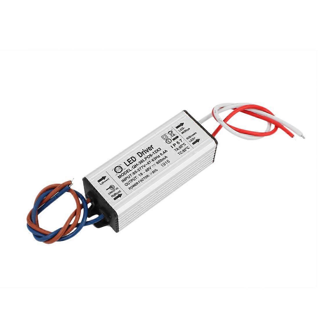 Qtqgoitem AC 85-277V to DC 18-40V 900mA 10W LED Light Power Supply Driver Transformer (model: eaf ffb bf3 84a 7b2)