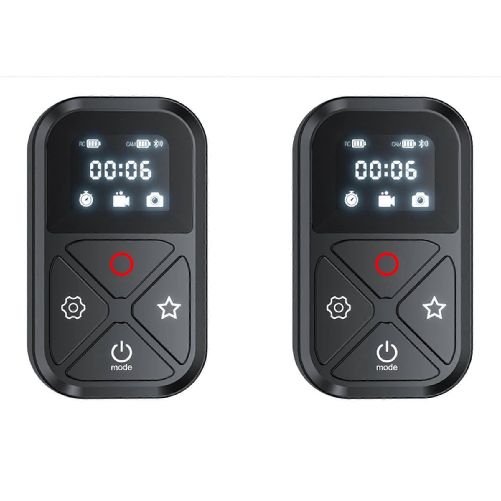 2X Remote Control for GoPro Hero 10 9 8 Max with Bluetooth Smart Remote, Stick Mount, and Wrist Strap Compatibility
