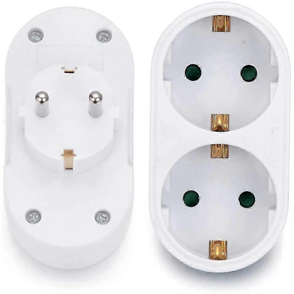 2 Slot Double Plug Multiple Plug Socket Multi Plug Adapter Horizontal