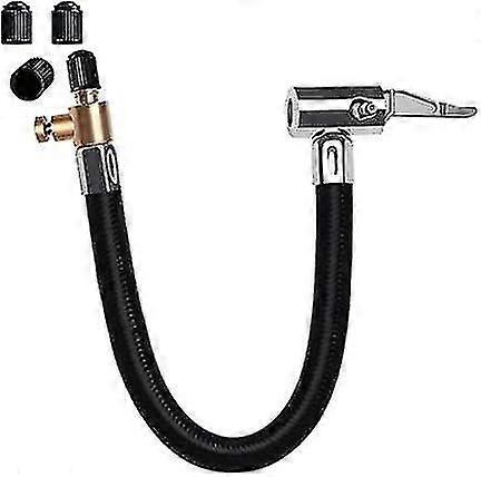 Flexible Tirevalve Extensionadapter, Inflator Hose Adapter, Locking Air Chuck Quick Connect And Release, Pressure Adjustable Tire Inflator Pump Hose A