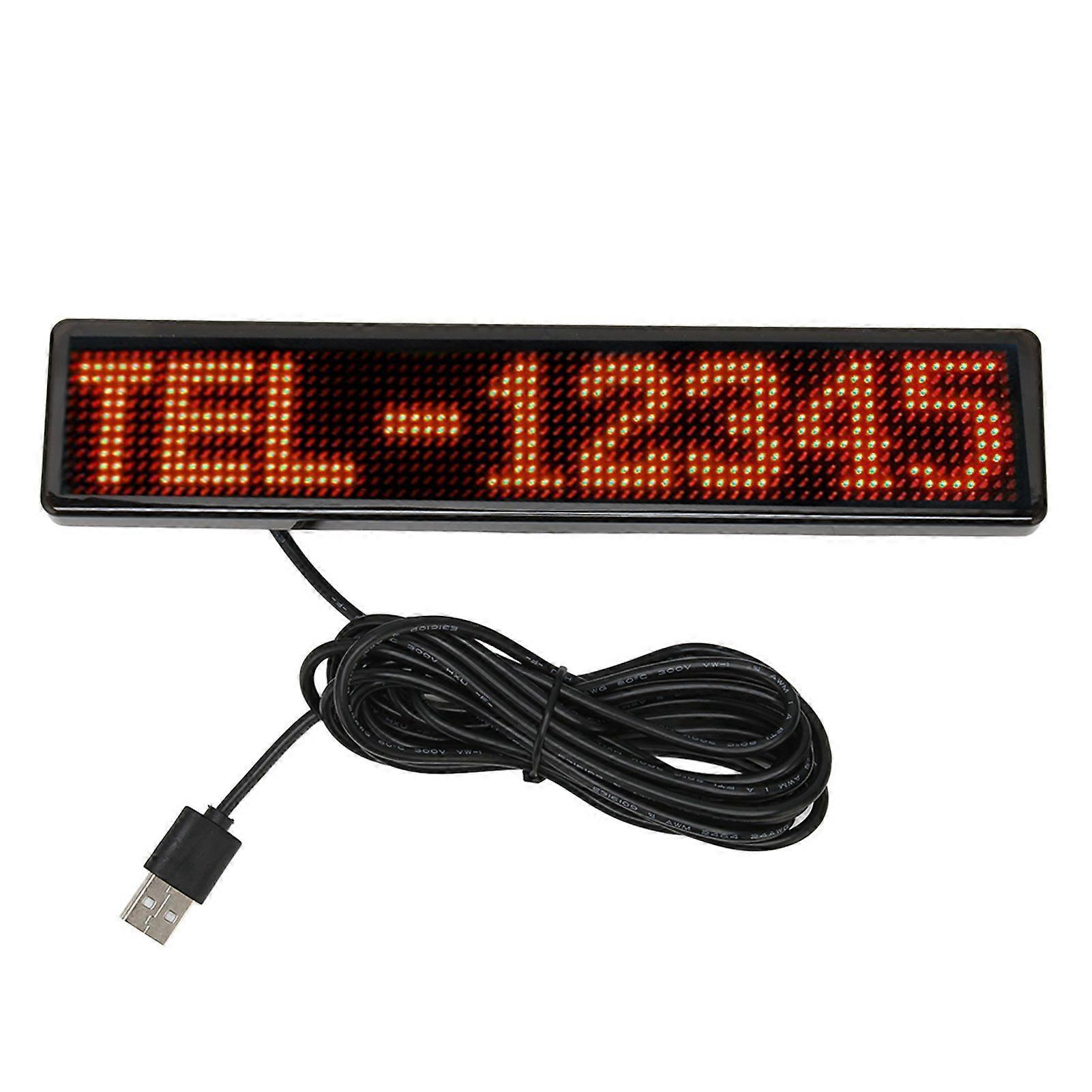 LED matrise panel 12x72 punkter Bluetooth APP kontroll programmerbar rulling LED-skilt for butikk bil bar hotell