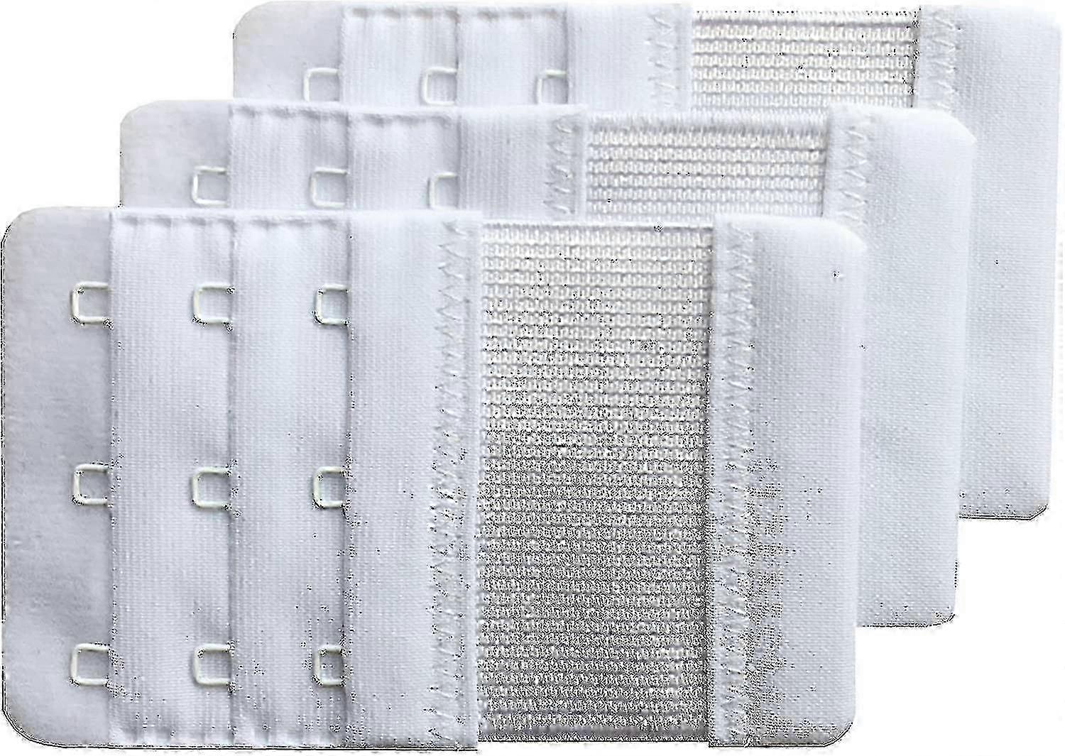 3pcs Women's Soft Comfortable Extension 3 Hook Bra Extenders hwy