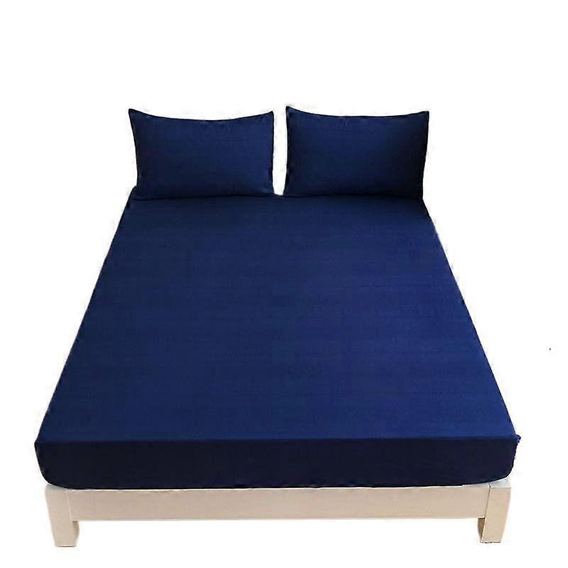 Double Bed Sheet Elastic Fitted Sheet Mattress Cover Couple Bed Linen