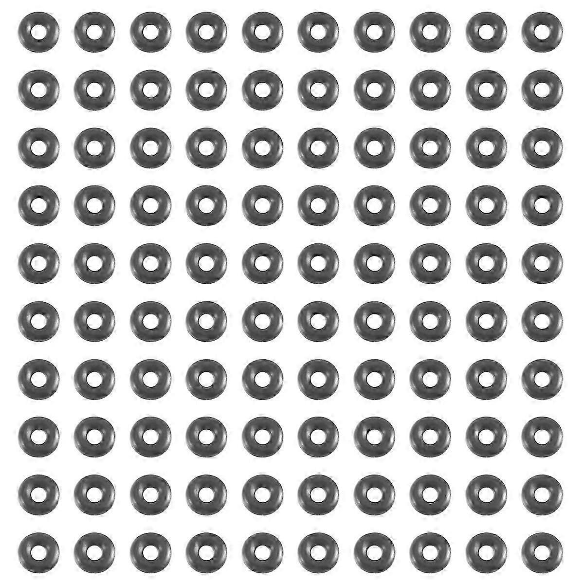 100 PCs O-ring Em Borracha Nitrito 6 X 2 Mm