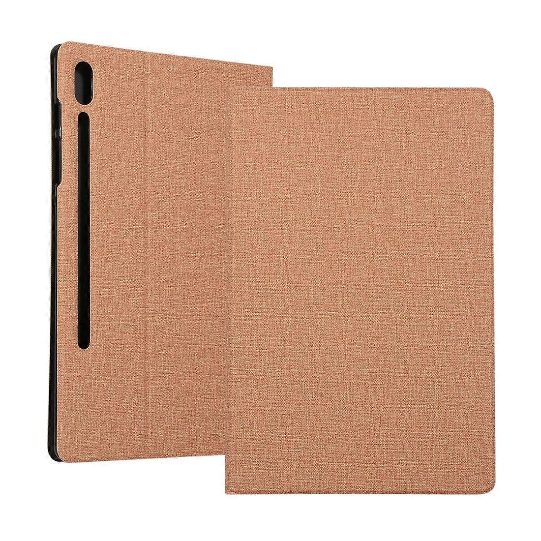 Fabric Texture Horizontal Flip PU Leather Case with Holder For Samsung Galaxy Tab A7 / T500