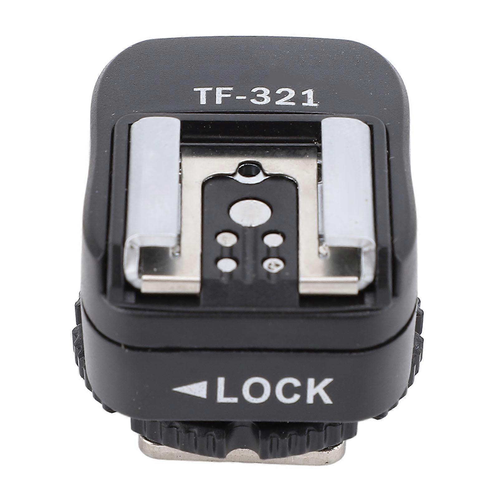 TF 321 Hot Shoe Adapter with PC Port Hot Shoe Mount Adapter for EL Series Flash Supports Center Point Triggering