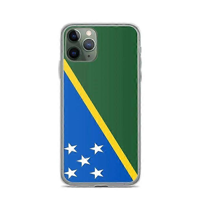 Phone Case - PIXELFORMA - Solomon Islands Flag - Compatible with iPhone 11 Pro - Soft - Shockproof