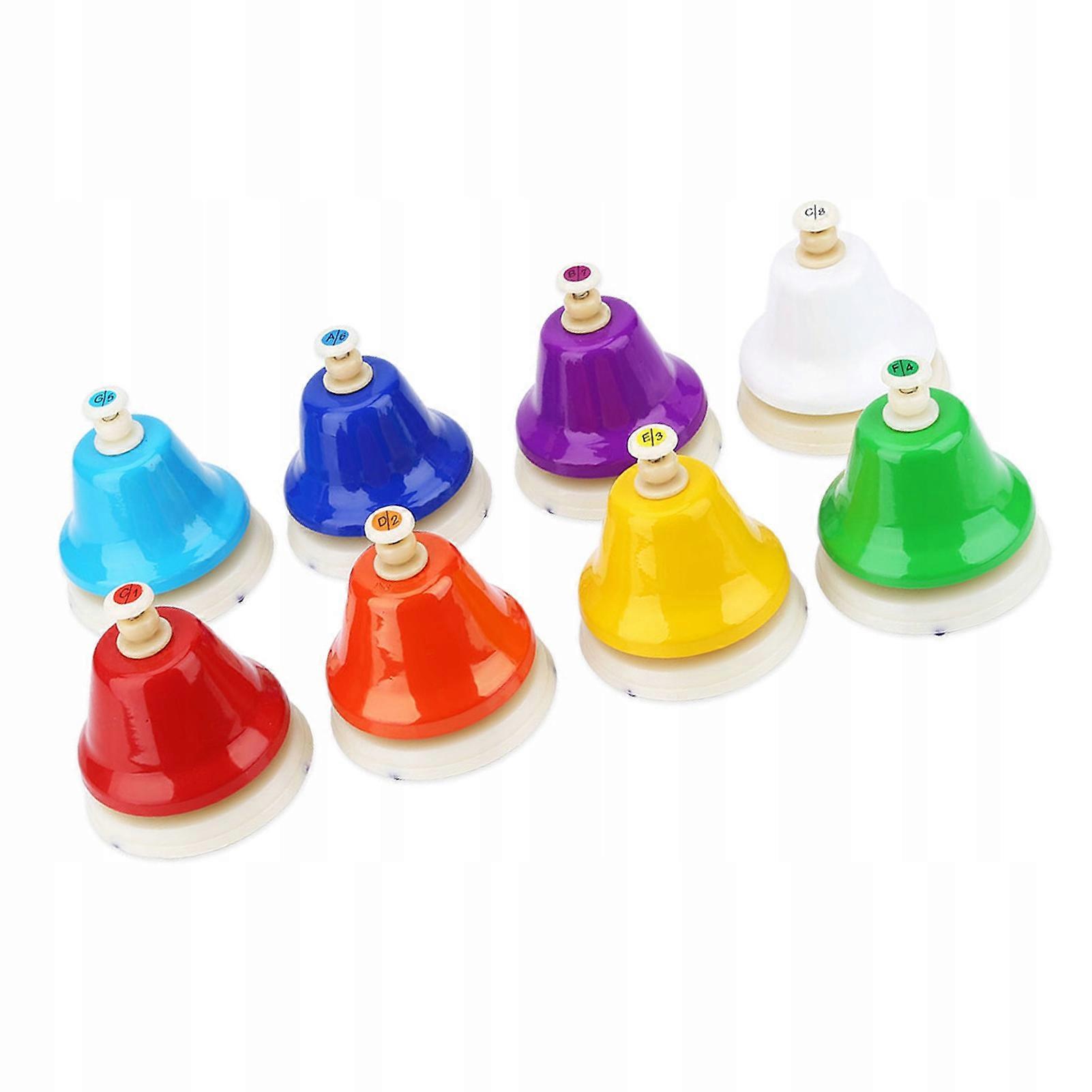 8-note Colorful Hand Bells Set