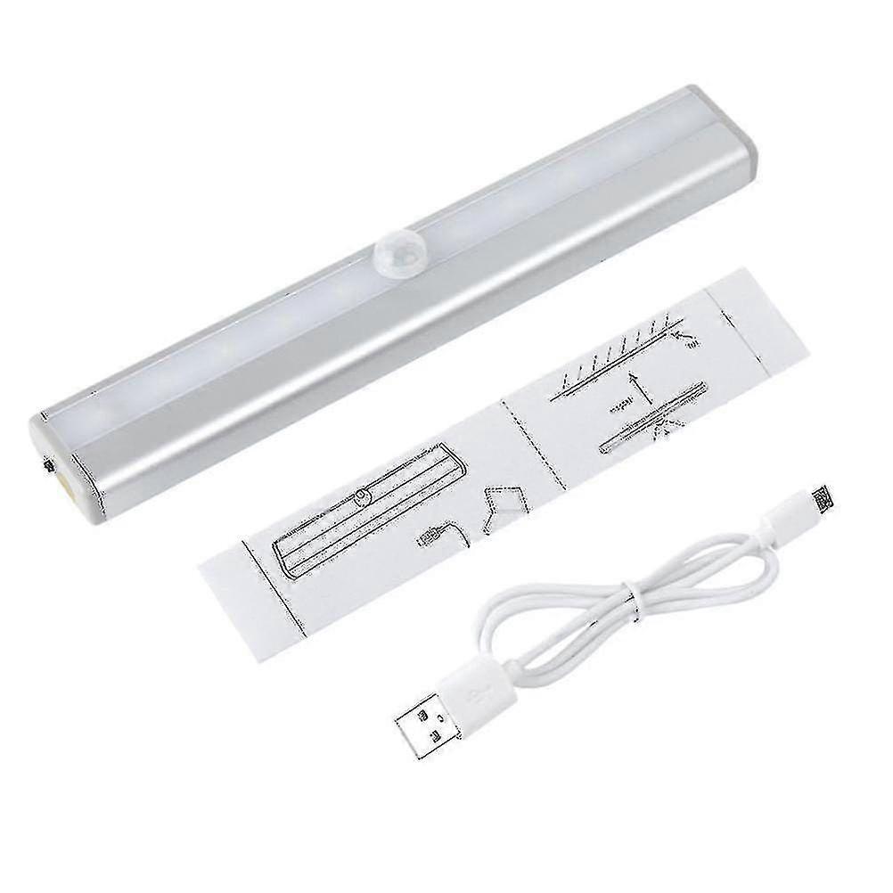 Motion Sensor LED Night Light for Closets & Cabinets - Rechargeable, Easy Install, 21 LEDs, Automatic Shut-off