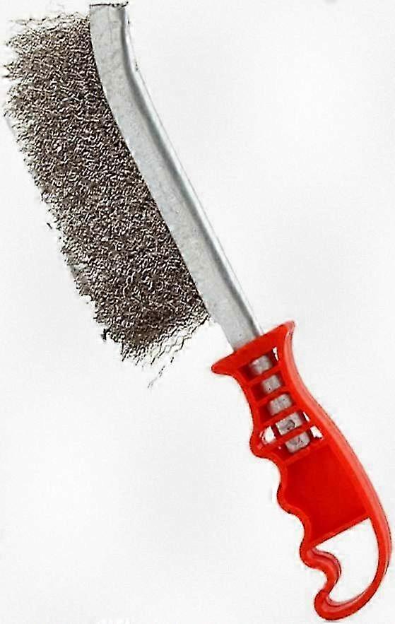 Cleaning Brush Grill Brush and Scraper with Handle, Safe Wire Stainless Steel Brush Suitable for Various Grill Types, Ideal for Efficient BB