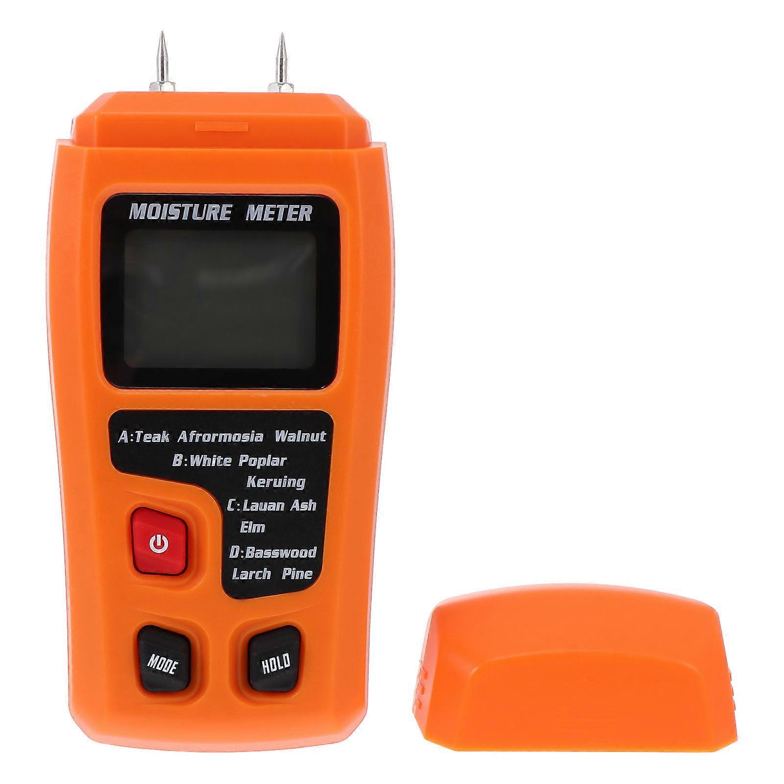 Handheld Durable Plastic Moisture Meter for Wall and Floor Measuring with Sharp Probe and LED
