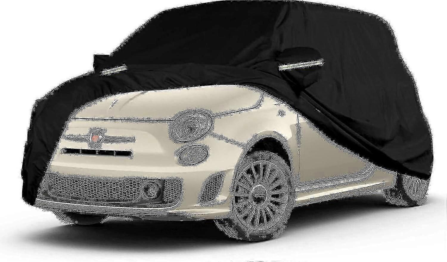 لفيات 500 / 500C / 500E / Abarth 500 2007-2022 غطاء سيارة مقاوم للماء مع حماية من 4 طبقات