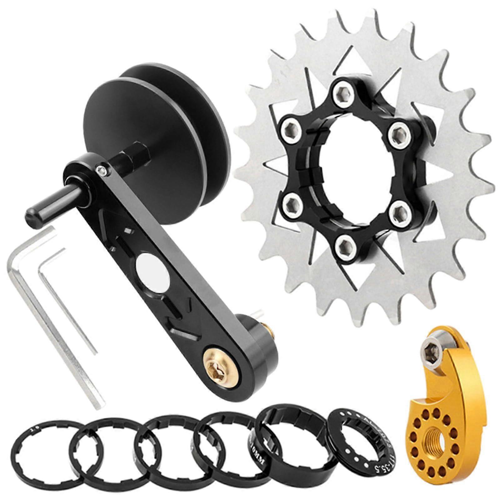 Single Speed Conversion Kit COGS Bike Chain Tensioner 21T For Bicycles Easy To Use Adjustable Gear Settings