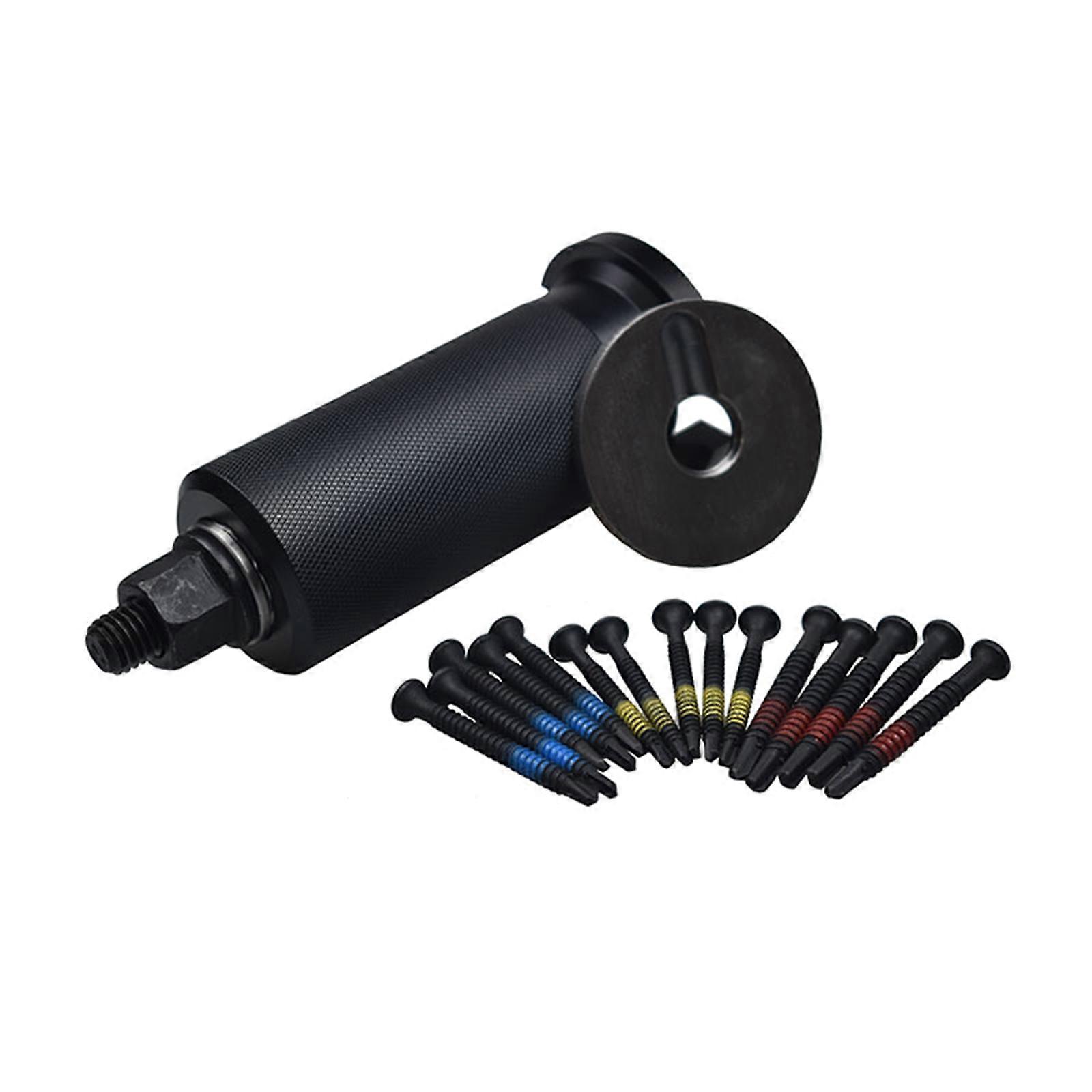 Lock Cylinder Puller Set, Professional Locksmith Euro Cylinder Puller with Screws Door Lock Core Puller Tool