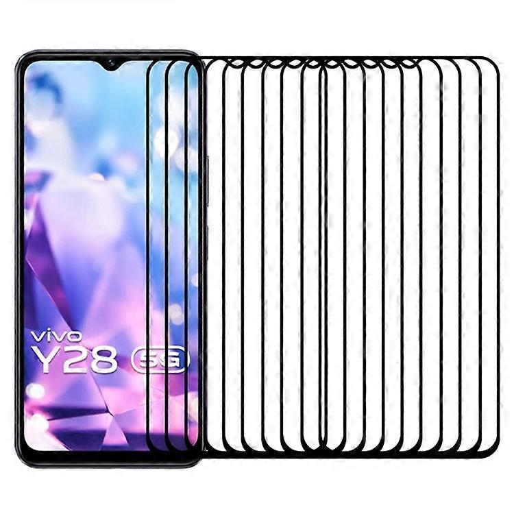 RURIHAI 10Pcsはvivo Y28 5Gフルスクリーンプロテクター0.26mm二次硬化に対応