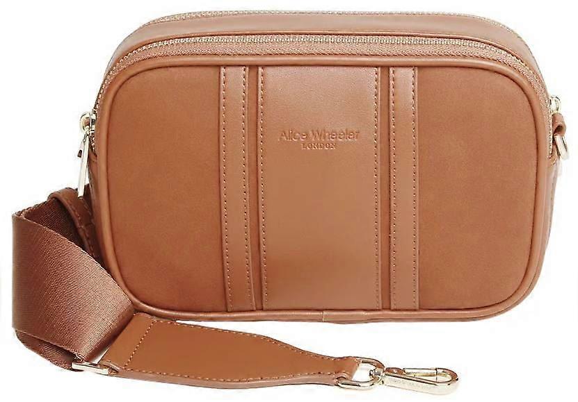 Alice Wheeler London Madrid Camera Crossbody Bag - Tan