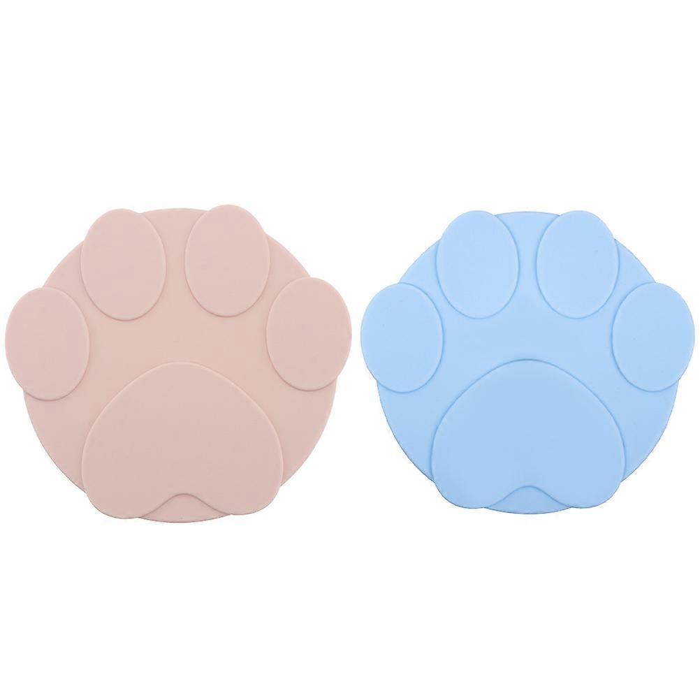 2pcs Silicone Pet Food Can Covers Durable Reusable Pads