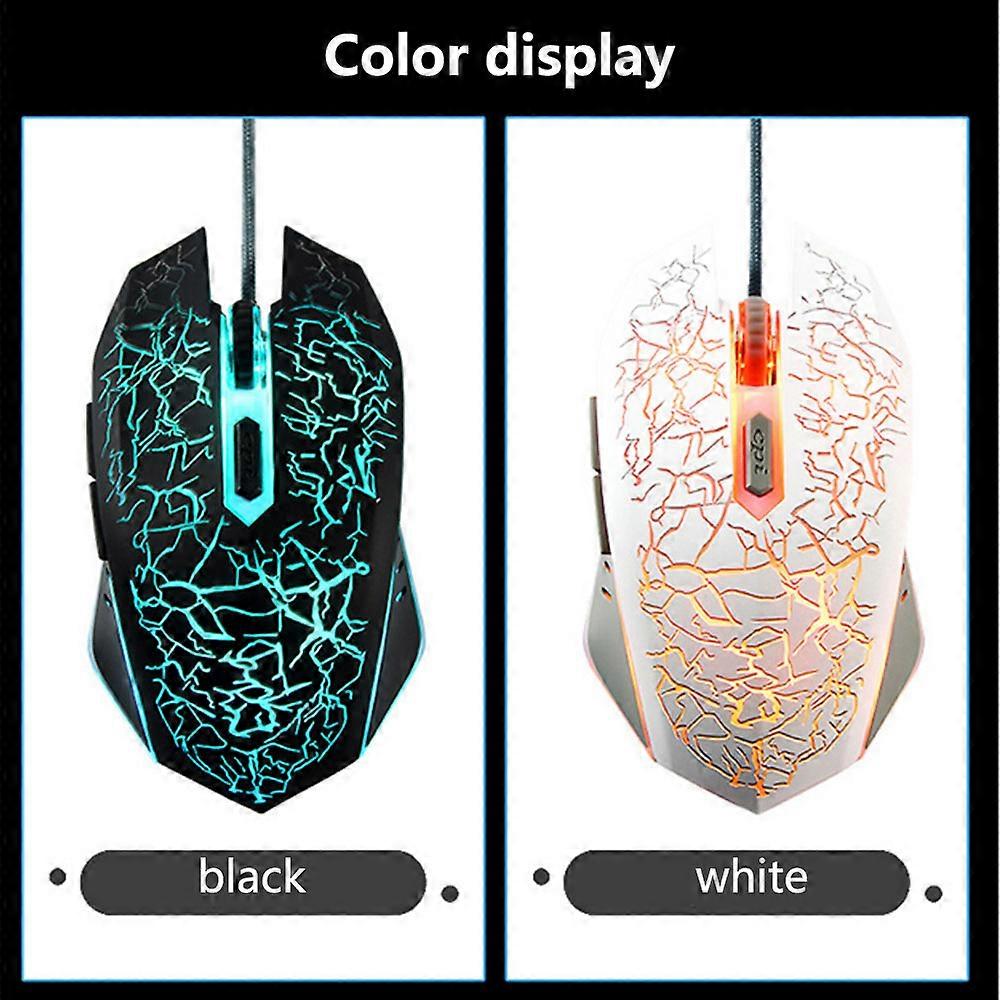 Wired Mouse|Hsd-Wired Photoelectric Usb Luminous Gaming Mouse-White