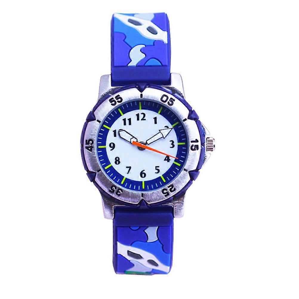 Kid Watches Round Shape Children Wristwatch Stainless Steel Easy to Wear and Adjust 1Set