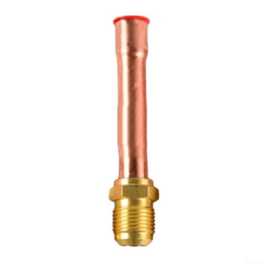Copper Pipe Connector Adapter for Air Conditioning, Durable 1/2 SAE (12.7mm) Copper Material, Compatible with HVAC Systems