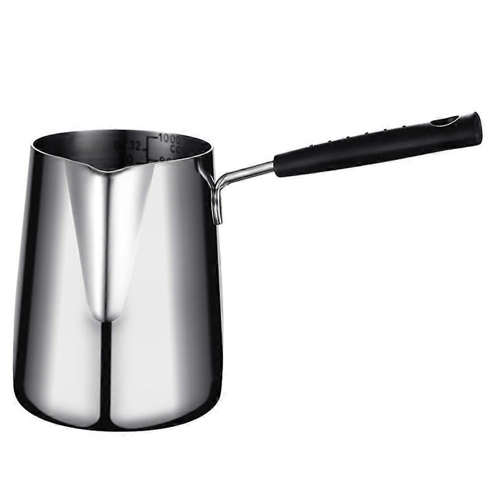 Mini Frying Pot Portable Stainless Steel Cooking Pot Home Cooking Silver 8.9x3.9x5.1in Easy to Clean 1Set