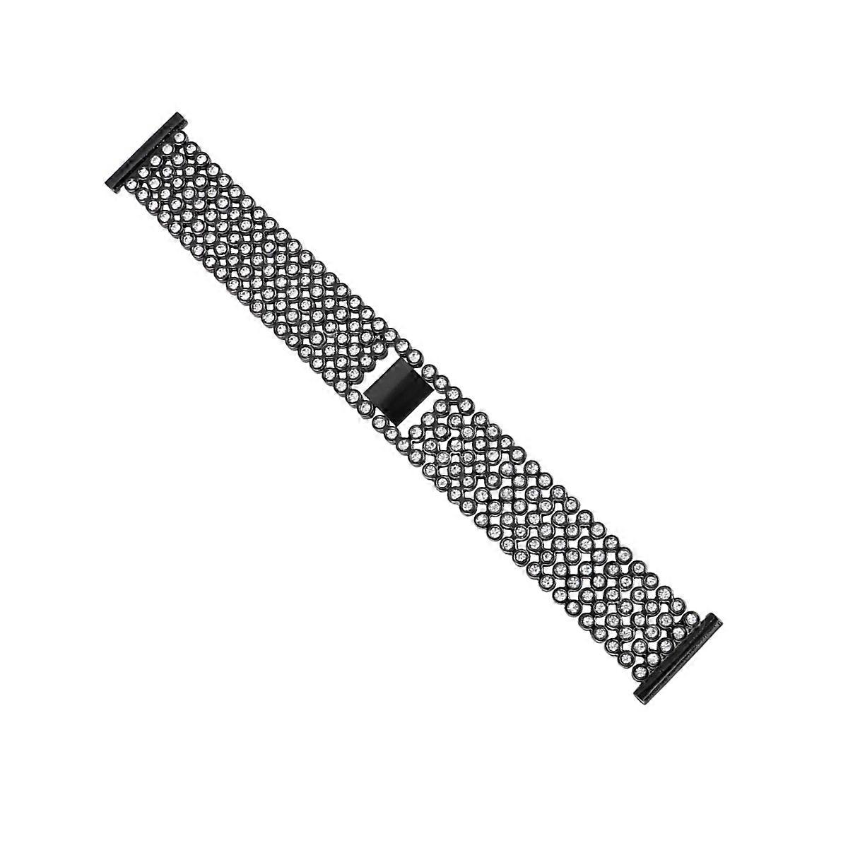 Watch Band Women Replacement Strap Comaptible for Blaze Black Elegant Watchband Daily Wear 1Set