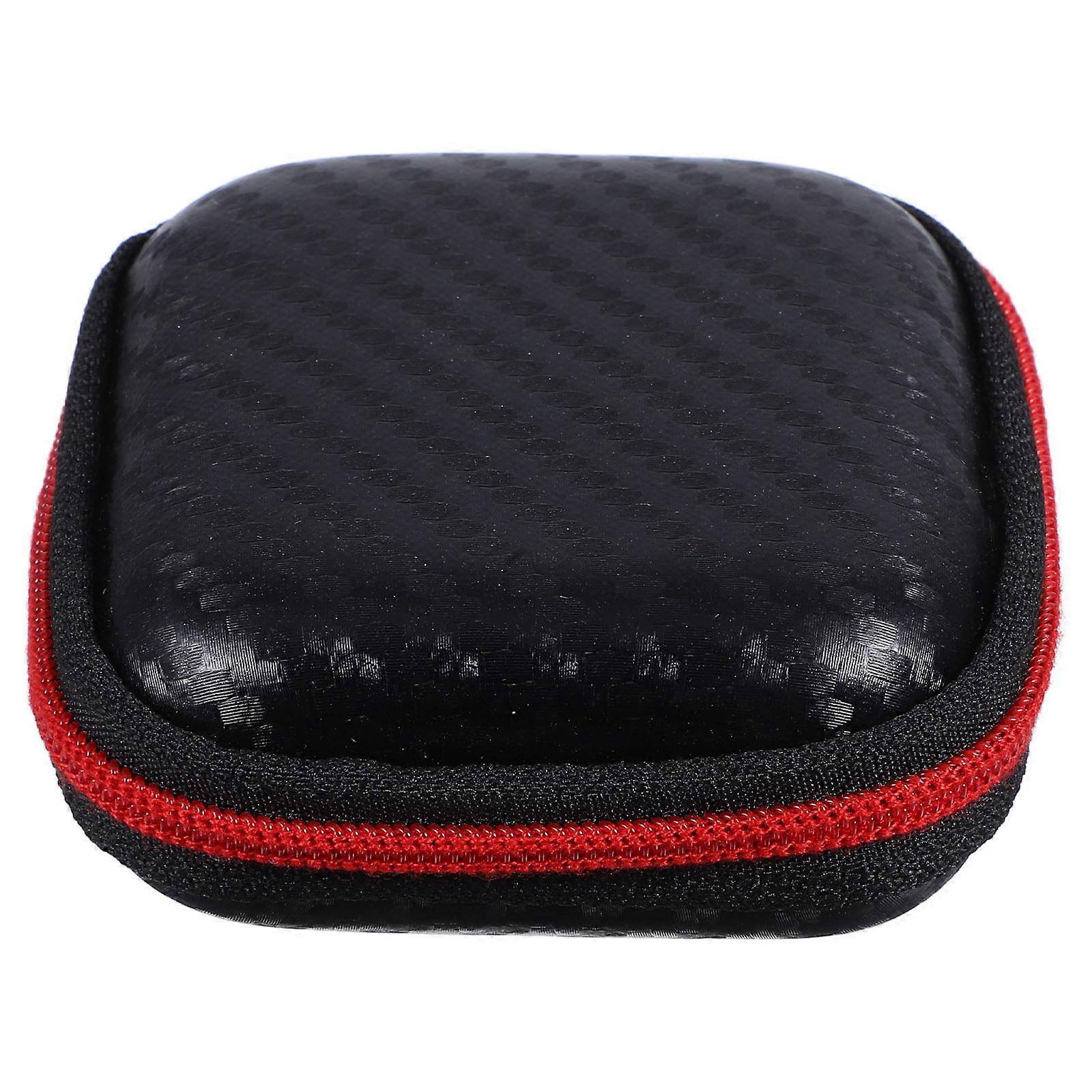 Earphone Organizer Square Nylon Storage Box Practical Design For Tech Users Daily Use 1Pack