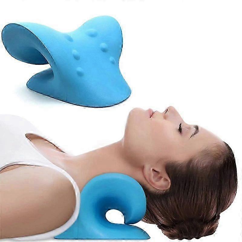 Neck Shoulder Stretcher Relaxer Cervical Shoulder Relaxer Device Massage Pillow