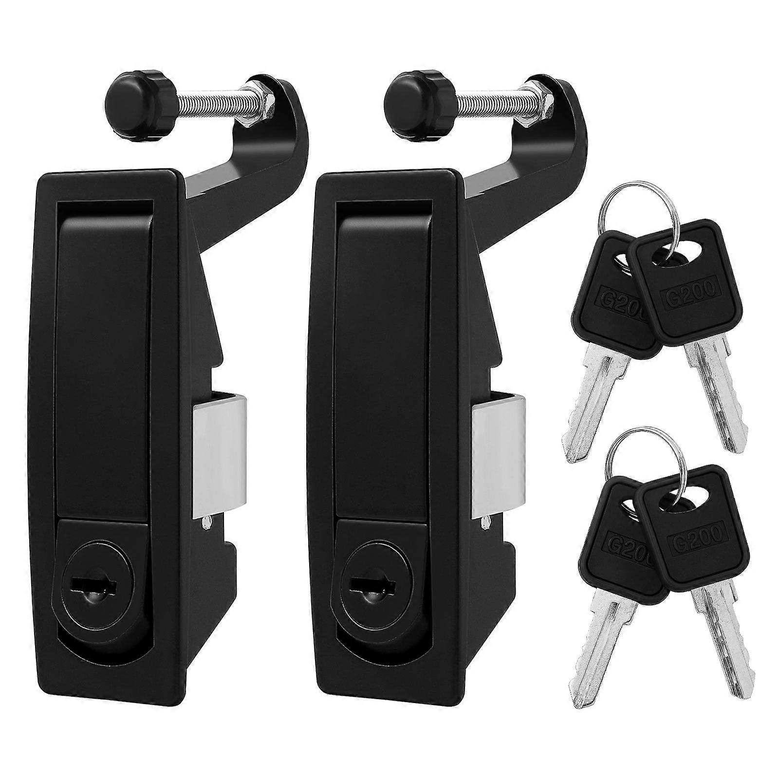 Zinc Alloy Compression Latch Lock Adjustable Lever Sleek Design For Industrial Use 2Pcs