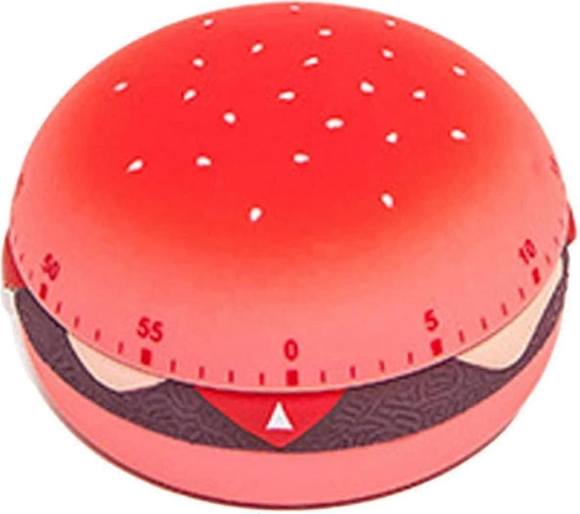 By Mechanical Timer Chef Timer Cooking Timer Loud Alarm Counter Bread Type Manual Timer (red 1pc)