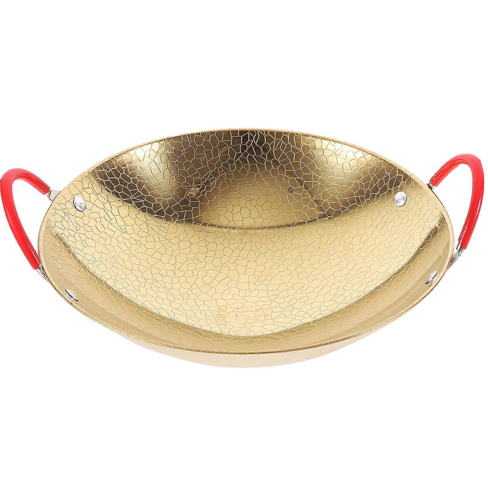 Korean Ramen Pot Stainless Steel Soup Pot Easy to Clean For Home Use 25.8X22.5X9CM 1Pcs