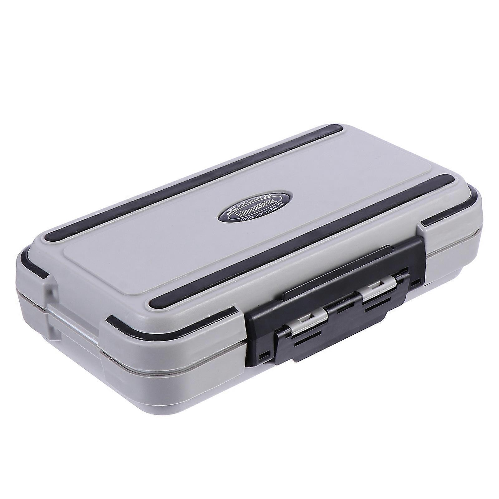Large Capacity Fishing with Dividers, Clear Lid Organizer for Lures, Baits, Hooks & Accessories, Portable Tool Storage for Anglers, Black