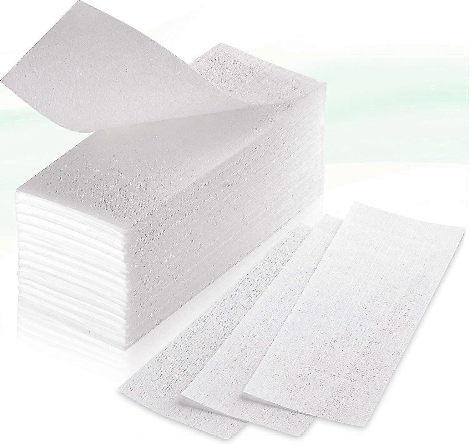 400 τεμάχια ταινίες fleece για ζεστό κερί και ζαχαρόπαστα, ταινίες αποτρίχωσης ανθεκτικές στο σκίσιμο για κάθε είδους αποτρίχωση στο πόδι, το στήθος, την πλάτη, την ευαίσθητη περιοχή
